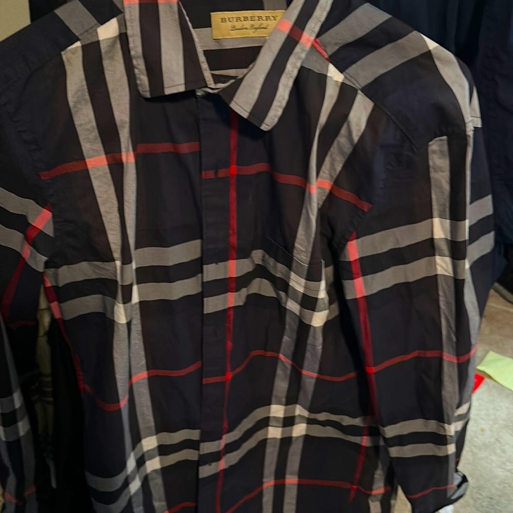 Used once Burberry shirt  my loss no longer fits
